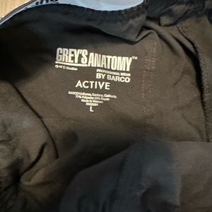 Greys Anatomy size L straight legged scrub pants